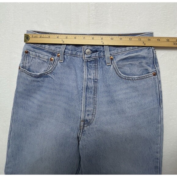 Levi's Premium Ribcage Split Flare Women's Size 30 Buttonfly High-Rise Jeans - Picture 12 of 16